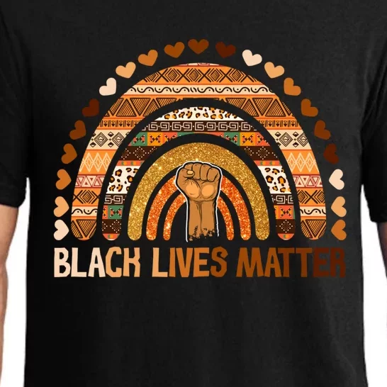 Black Lives Matter Juneteenth Rainbow Black History Gift Pajama Set