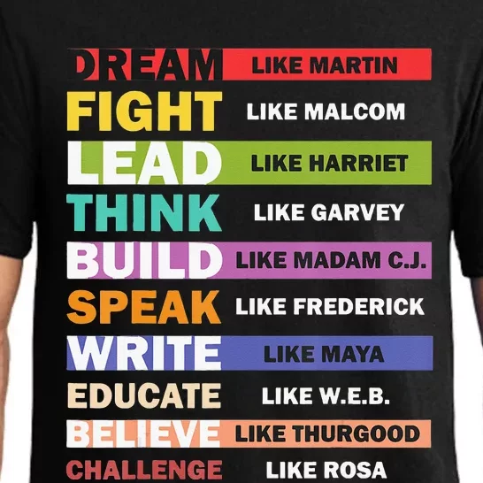 Black Lives Matters Black Leaders Black History Month Pajama Set