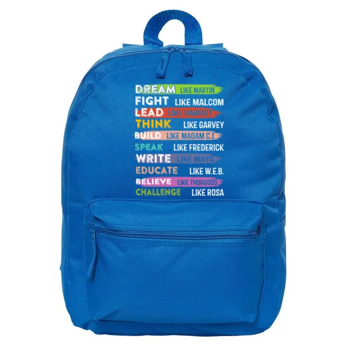 Black Lives Matters Gift Black Leaders Black History Month Meaningful Gift 16 in Basic Backpack