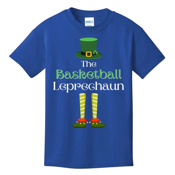 Basketball Leprechaun Matching Family St Patrick's Day Gift Kids T-Shirt