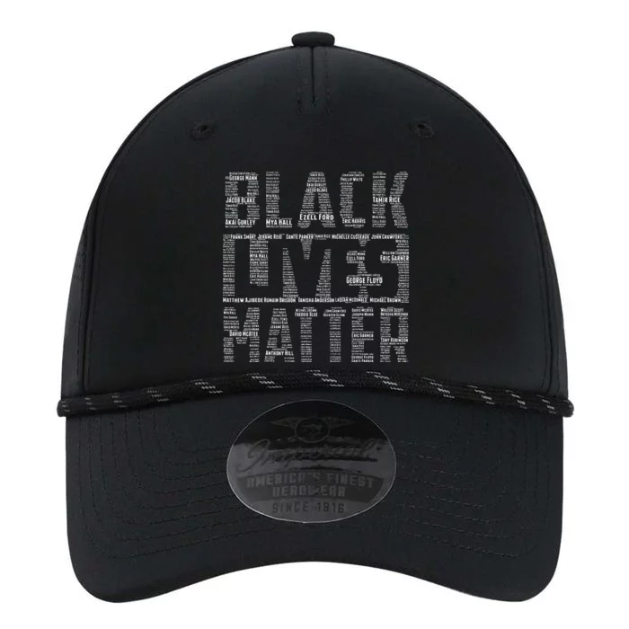 Black Lives Matter With Names Of Victims Blm Performance The Dyno Cap