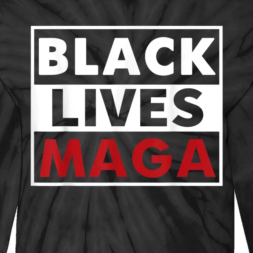 Black Lives Maga Tie-Dye Long Sleeve Shirt