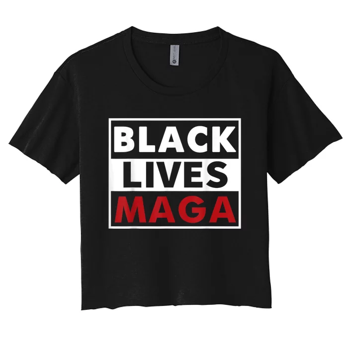 Black Lives Maga Women's Crop Top Tee