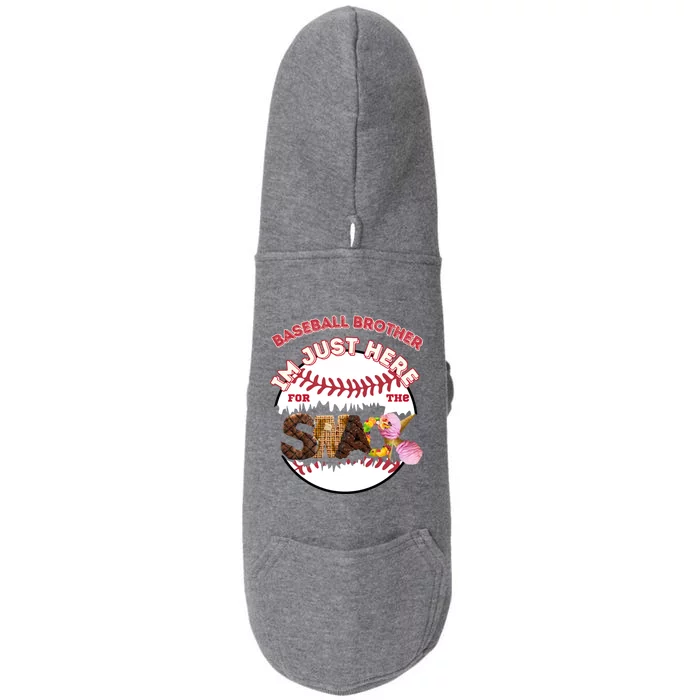 Baseball Lover Meaningful Gift Doggie 3-End Fleece Hoodie