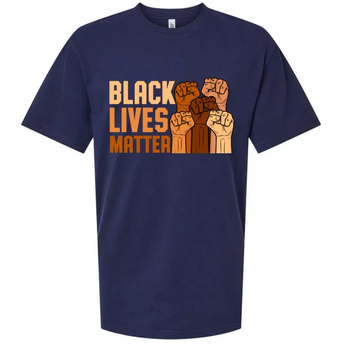 Black Lives Matter Fist Black History Month Juneteenth Funny Gift Sueded Cloud Jersey T-Shirt