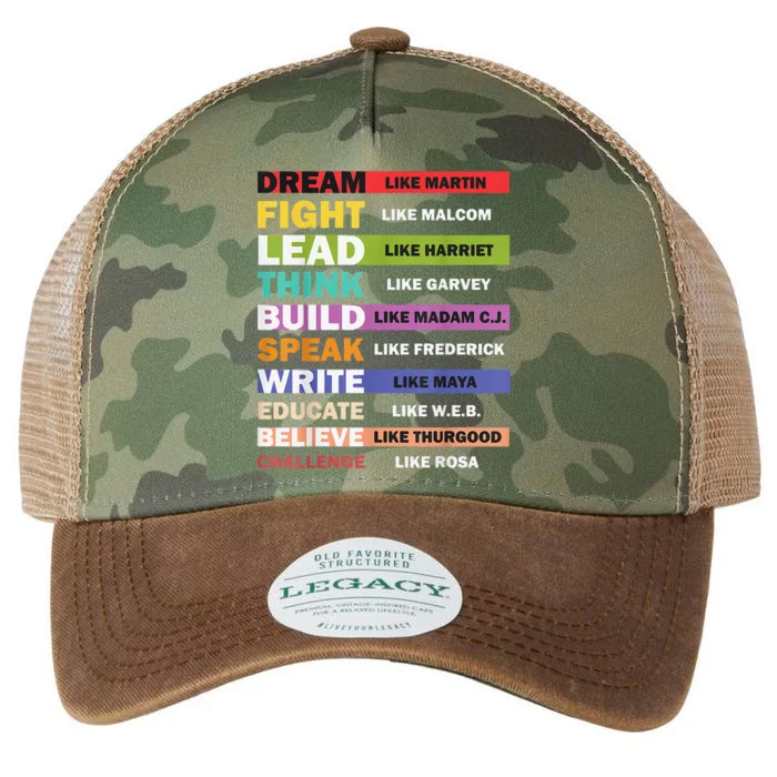 Black Lives Matters Black Leaders Black History Month Legacy Tie Dye Trucker Hat