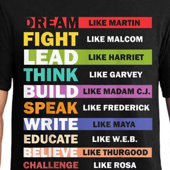 Black Lives Matters Black Leaders Black History Month Pajama Set