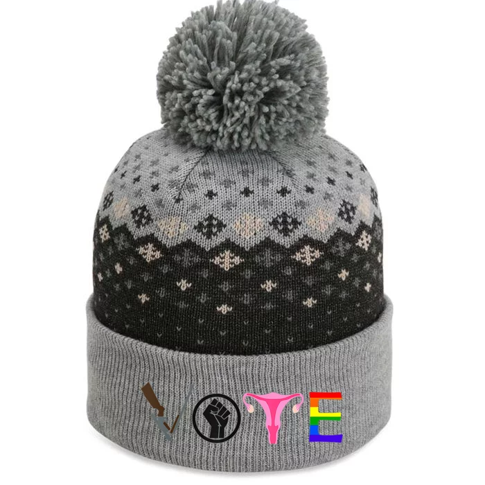 Black Lives Matter Vote LGBT Gay Rights Feminist Equality The Baniff Cuffed Pom Beanie