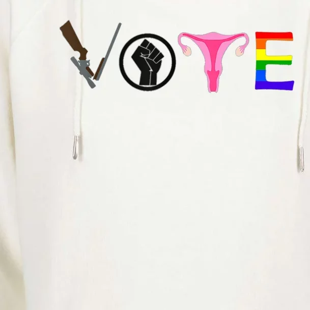 Black Lives Matter Vote LGBT Gay Rights Feminist Equality Womens Funnel Neck Pullover Hood