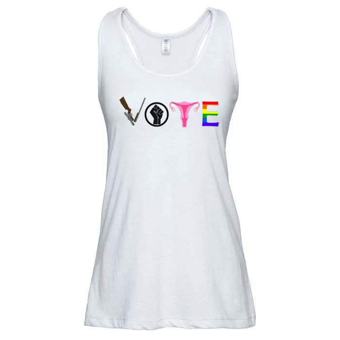 Black Lives Matter Vote LGBT Gay Rights Feminist Equality Ladies Essential Flowy Tank