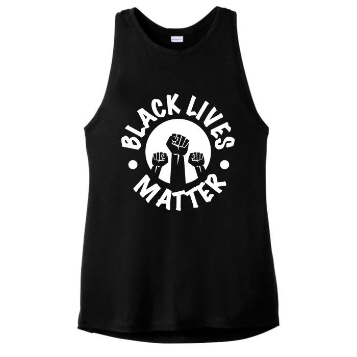 Black Lives Matter Ladies Tri-Blend Wicking Tank