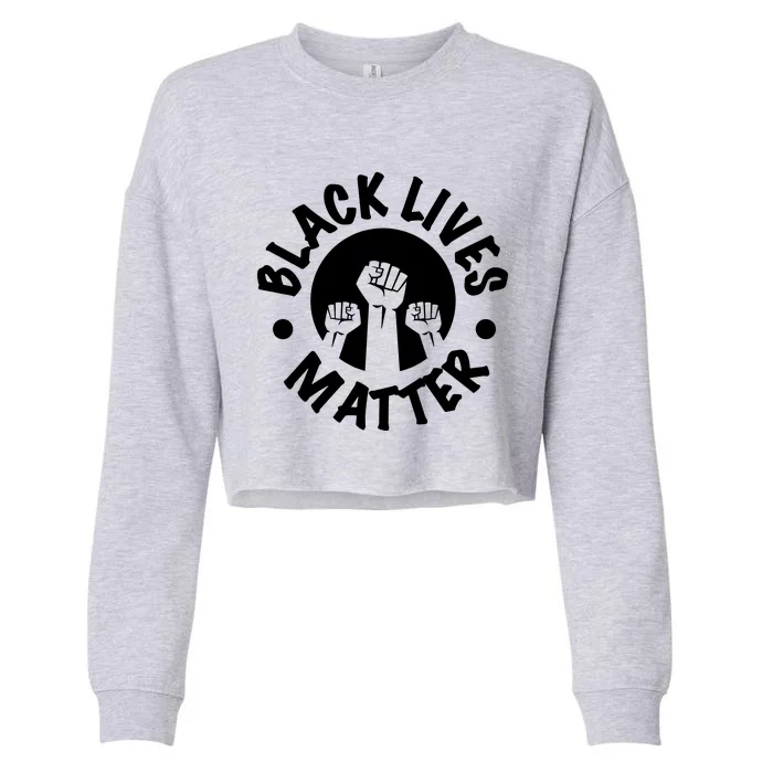 Black Lives Matter Cropped Pullover Crew