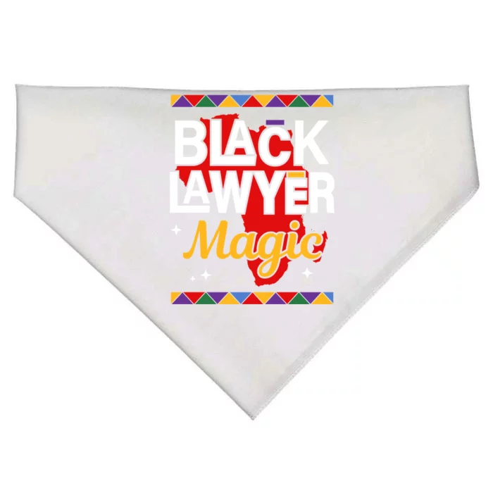 Black Lawyer Magic Black History Month Lawyer Gift USA-Made Doggie Bandana