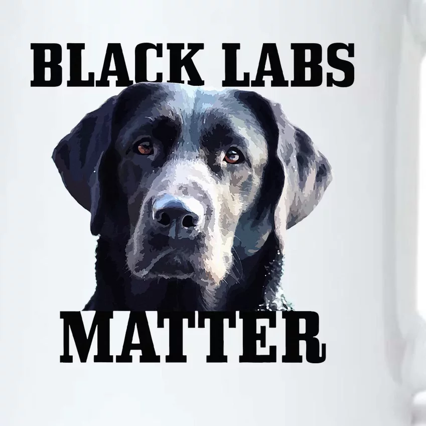 Black Labs Matter Labrador Retriever Mom Dad Dog Lover Black Color Changing Mug