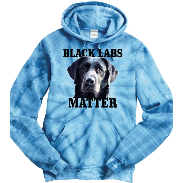 Black Labs Matter Labrador Retriever Mom Dad Dog Lover Tie Dye Hoodie