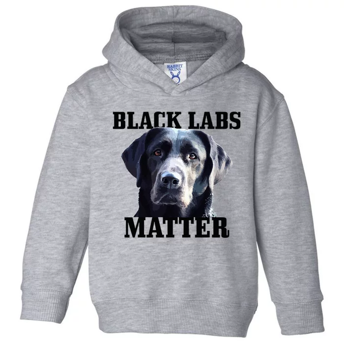 Black Labs Matter Labrador Retriever Mom Dad Dog Lover Toddler Hoodie