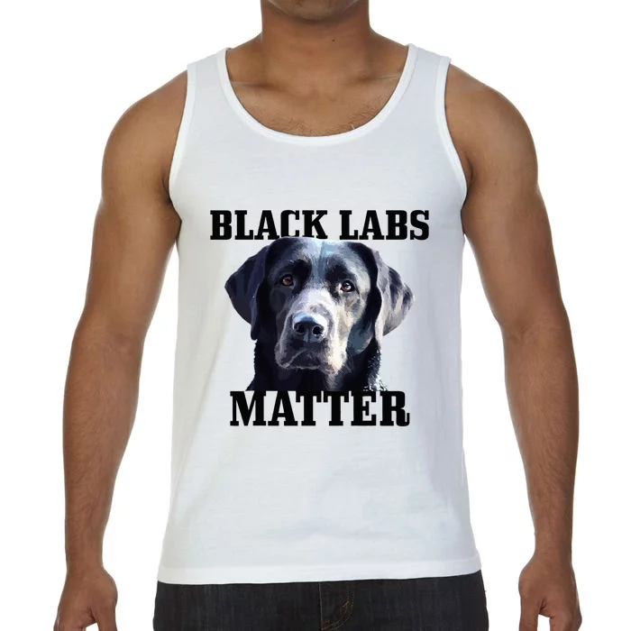 Black Labs Matter Labrador Retriever Mom Dad Dog Lover Comfort Colors® Tank Top