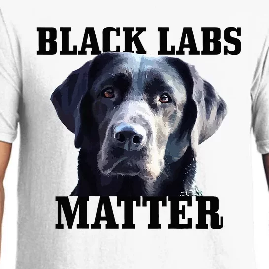 Black Labs Matter Labrador Retriever Mom Dad Dog Lover Pajama Set