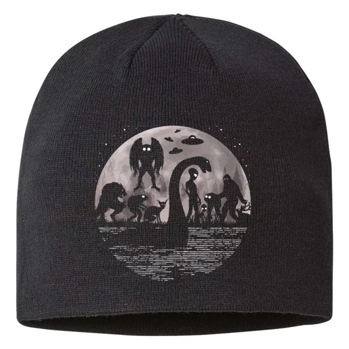 Bigfoot Loch Ness Monster Mothman And Aliens! Funny Cryptid 8 1/2in Sustainable Knit Beanie