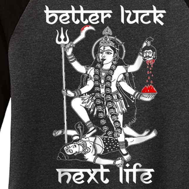 Better Luck Next Life Women's Tri-Blend 3/4-Sleeve Raglan Shirt