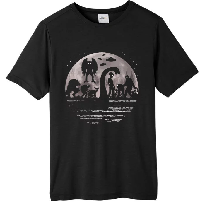 Bigfoot Loch Ness Monster Mothman And Aliens ChromaSoft Performance T-Shirt