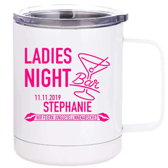 Bridal Ladies Night Hen Night Party Married Wedding Front & Back 12oz Stainless Steel Tumbler Cup