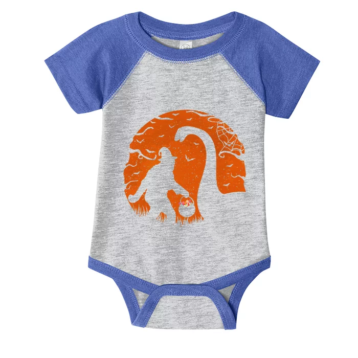 Bigfoot Loch Ness Monster Sasquatch Halloween Trick Or Treat Infant Baby Jersey Bodysuit