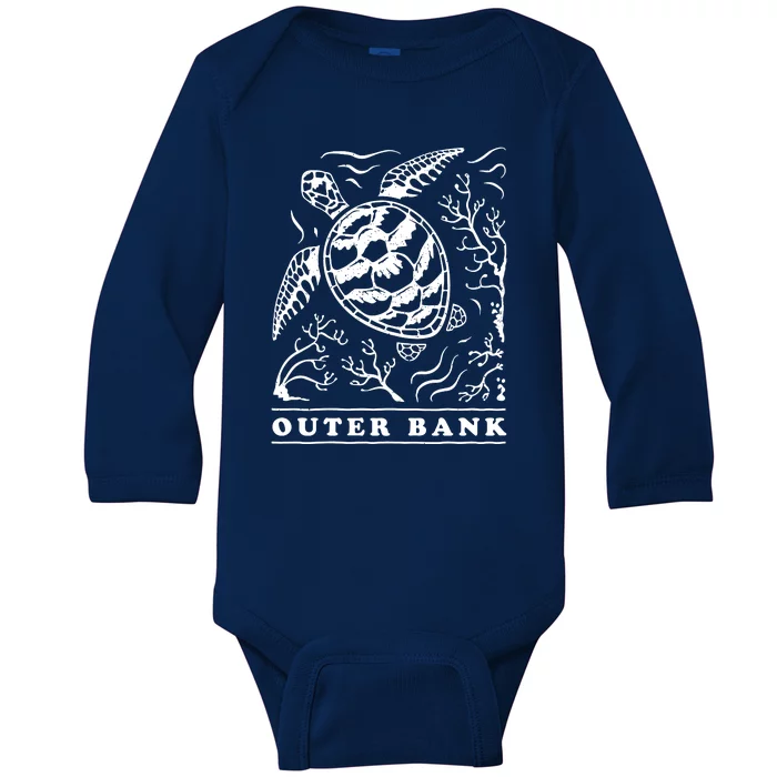 Bogue Life North Carolina NC Beach Baby Long Sleeve Bodysuit