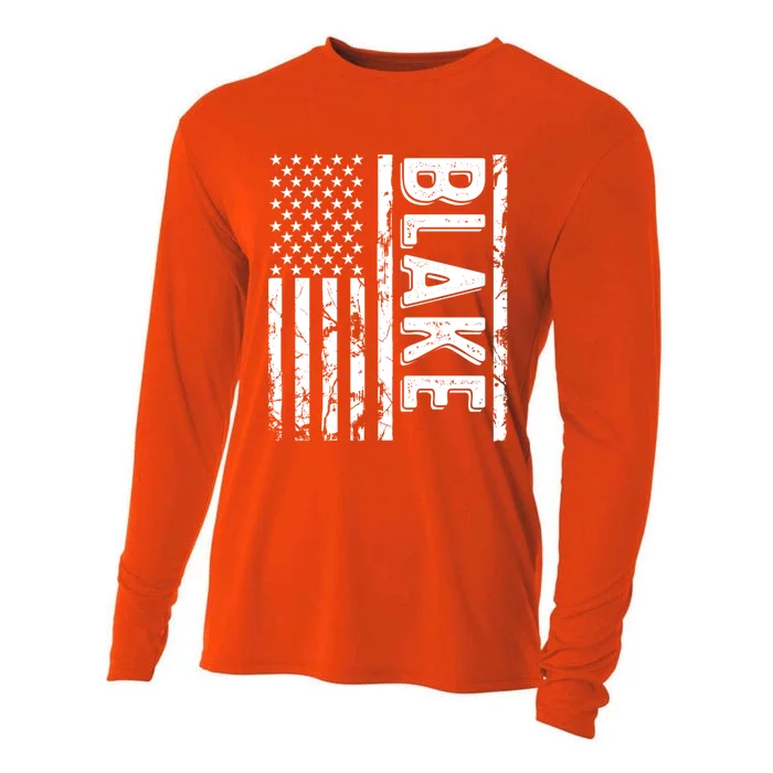 Blake Last Name Funny Surname Team Blake Family Reunion Meaningful Gift Cooling Performance Long Sleeve Crew