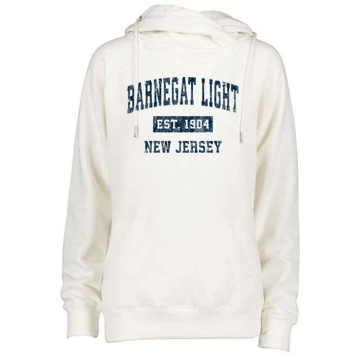 Barnegat Light New Jersey Nj Vintage Sports Womens Funnel Neck Pullover Hood