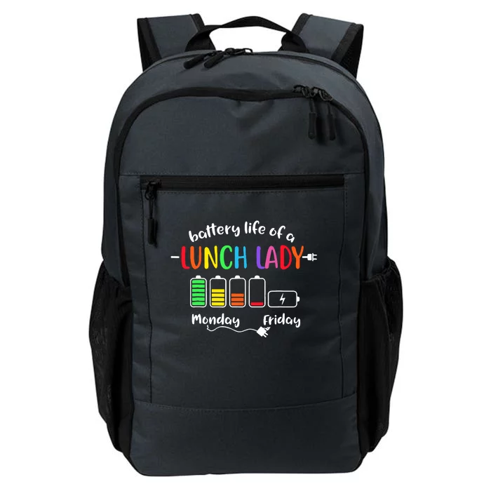 Battery Life Of A School Lunch Lady Cafeteria Worker Funny Daily Commute Backpack