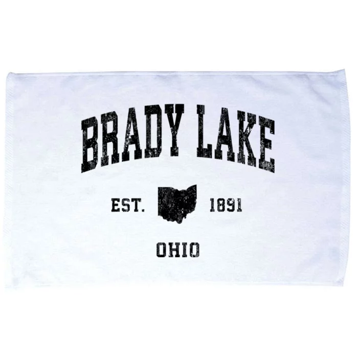 Brady Lake Ohio Oh Vintage Athletic Sports Microfiber Hand Towel