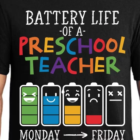 Battery Life Of A Preschool Teacher Great Gift Pajama Set