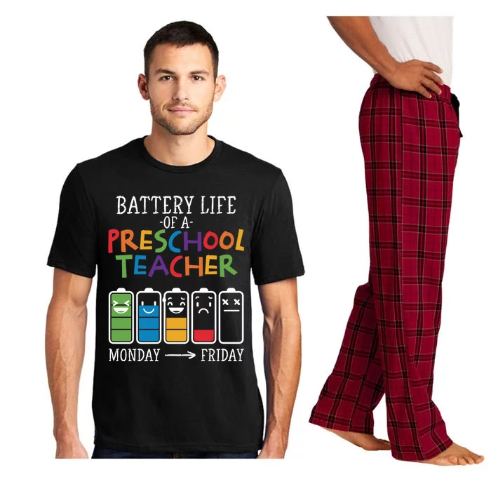 Battery Life Of A Preschool Teacher Great Gift Pajama Set