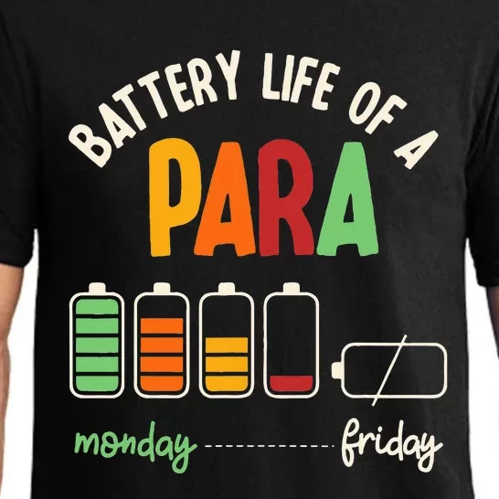 Battery Life Of Paraprofessional Para funny saying Pajama Set