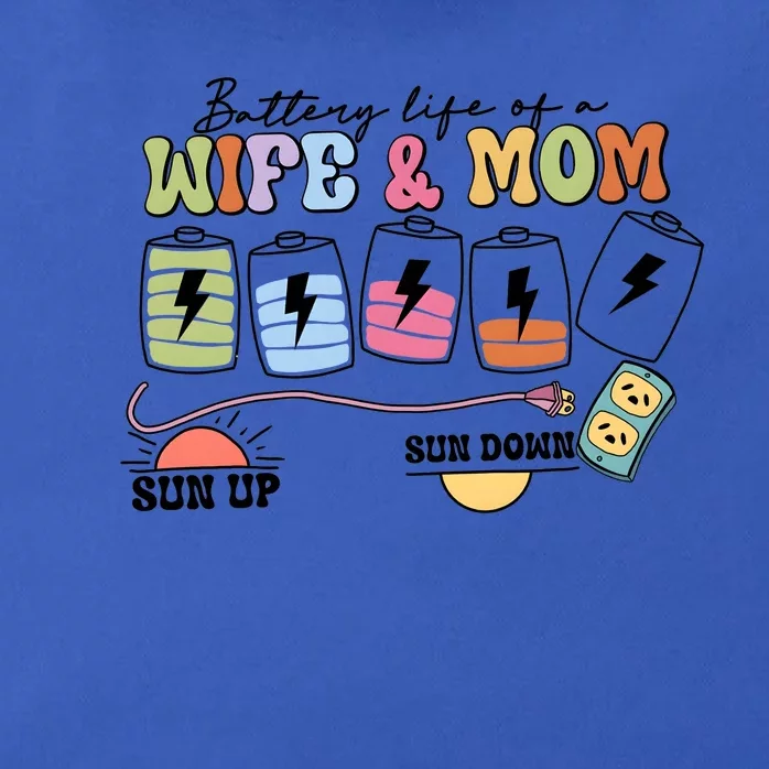 Battery Life Of A Wife & Mom Zip Tote Bag