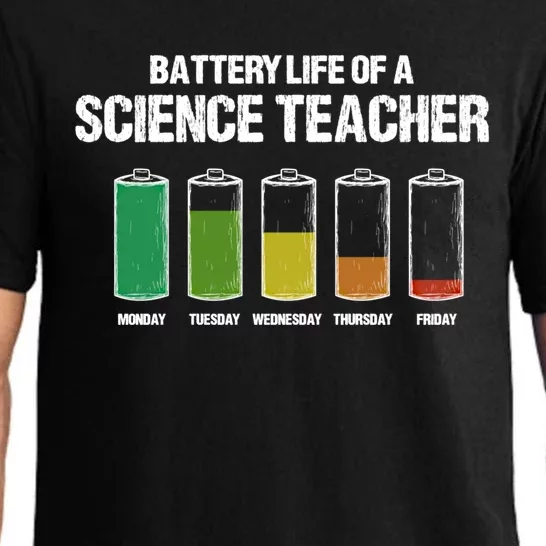 Battery Life Of A Science Teacher Pun Chemistry Teacher Joke Gift Pajama Set