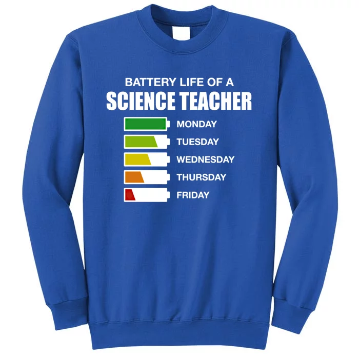 Battery Life Of A Science Teacher Sarcastic Gift Sweatshirt