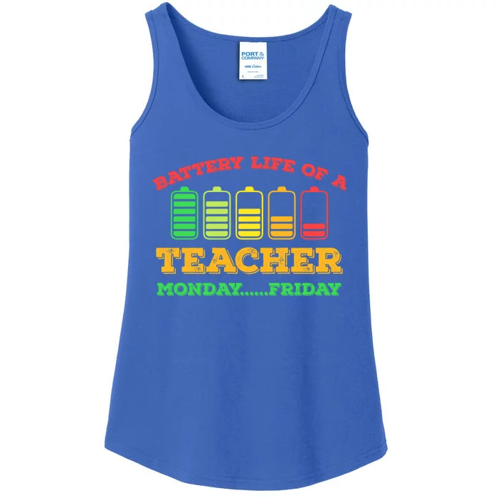 Battery Life Of A Teacher Battery Teacher Battery Life Cool Gift Ladies Essential Tank