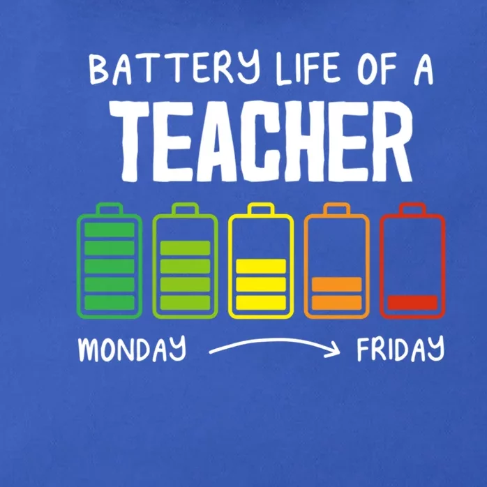 Battery Life Of A Teacher Coworker Teaching Colleague Teach Gift Zip Tote Bag