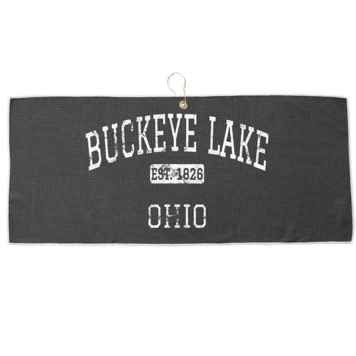 Buckeye Lake Ohio OH Vintage Large Microfiber Waffle Golf Towel