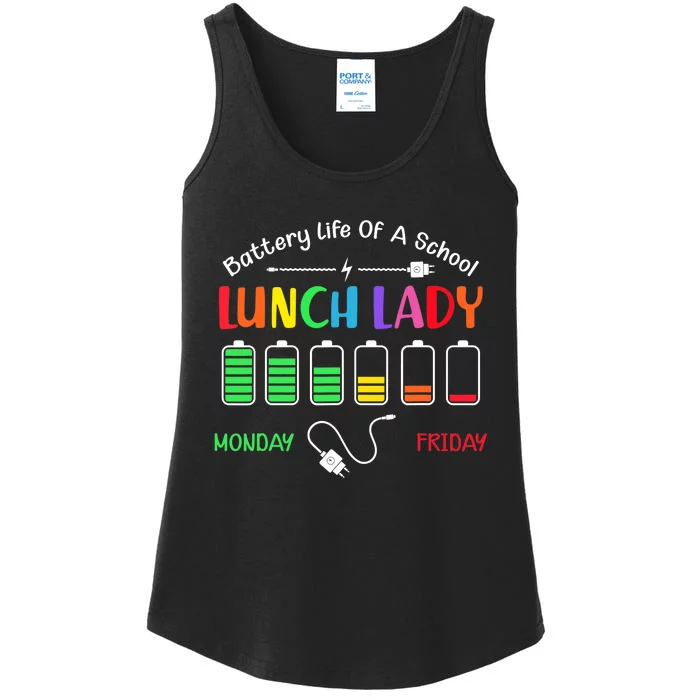 Battery Life Of A School Lunch Lady Perfect Ladies Essential Tank