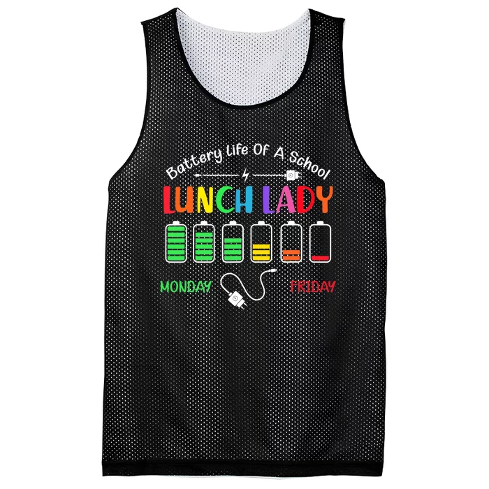 Battery Life Of A School Lunch Lady Perfect Mesh Reversible Basketball Jersey Tank