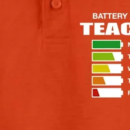 Battery Life Of A Teacher Sarcastic Teaching Funny Teach Cool Gift Dry Zone Grid Performance Polo