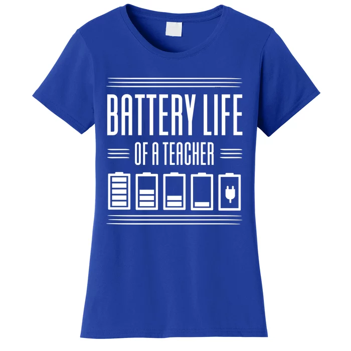 Battery Life Of A Teacher Great Gift Women's T-Shirt