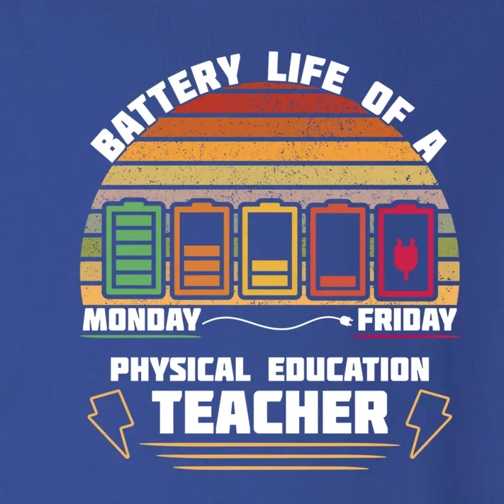 Battery Life Of Physical Education Pe Teacher Funny Great Gift Toddler Long Sleeve Shirt