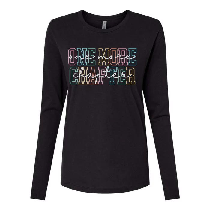 Book Lover One More Chapter Womens Cotton Relaxed Long Sleeve T-Shirt