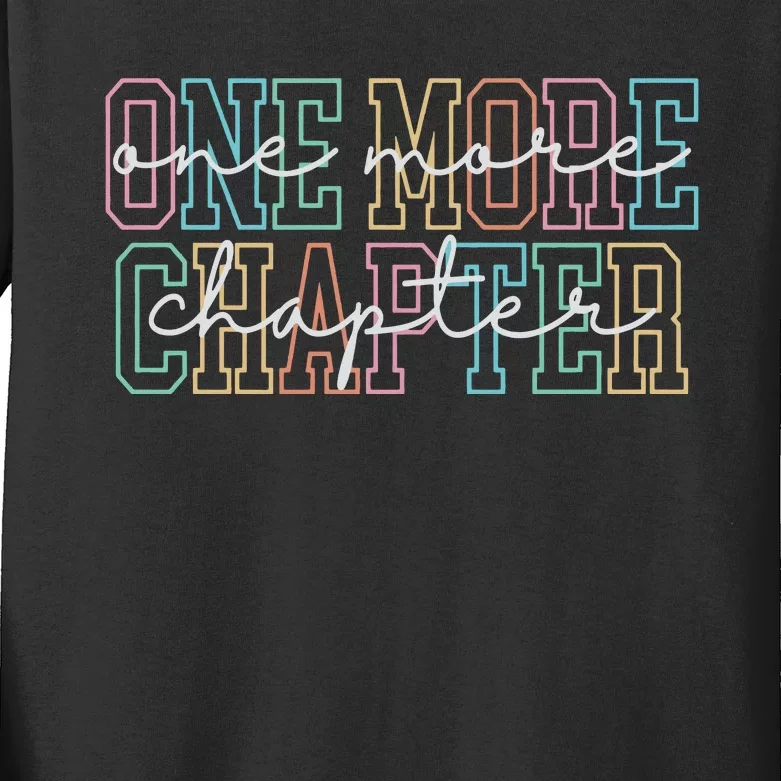 Book Lover One More Chapter Kids Long Sleeve Shirt