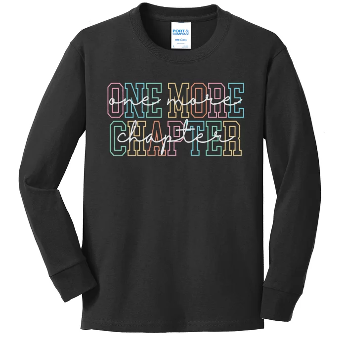 Book Lover One More Chapter Kids Long Sleeve Shirt