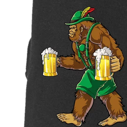 Bigfoot Lederhosen Oktoberfest Prost Beer Mug Doggie 3-End Fleece Hoodie